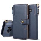 For Galaxy Note9 Cowhide Texture Horizontal Flip Leather Case with Holder & Card Slots & Wallet & Lanyard(Blue) - 1