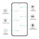 For iPhone 11 Pro Hat-Prince 2 in 1 Full Glue 0.26mm 9H 2.5D Tempered Glass Full Coverage Protector + 0.2mm 9H 2.15D Round Edge Rear Camera Lens Tempered Glass Film - 6