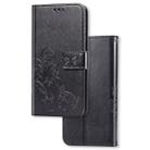 For Xiaomi 9 Pro   Lucky Clover Pressed Flowers Pattern Leather Case with Holder & Card Slots & Wallet & Hand Strap(Black) - 1