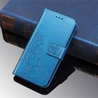 For Xiaomi 9 Pro   Lucky Clover Pressed Flowers Pattern Leather Case with Holder & Card Slots & Wallet & Hand Strap(Blue) - 2
