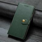 For One Plus 7T  Retro Solid Color Leather Buckle Mobile Phone Protection Leather Case with Photo Frame & Card Slot & Wallet & Bracket Function(Green) - 3