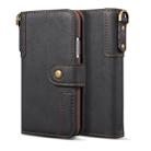 For iPhone XR Cowhide Texture Horizontal Flip Leather Case with Holder & Card Slots & Wallet & Lanyard(Black) - 2