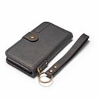 For iPhone XR Cowhide Texture Horizontal Flip Leather Case with Holder & Card Slots & Wallet & Lanyard(Black) - 5