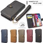 For iPhone XR Cowhide Texture Horizontal Flip Leather Case with Holder & Card Slots & Wallet & Lanyard(Black) - 10