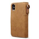 For iPhone XR Cowhide Texture Horizontal Flip Leather Case with Holder & Card Slots & Wallet & Lanyard(Brown) - 4
