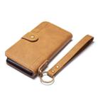For iPhone XR Cowhide Texture Horizontal Flip Leather Case with Holder & Card Slots & Wallet & Lanyard(Brown) - 5