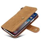 For iPhone XR Cowhide Texture Horizontal Flip Leather Case with Holder & Card Slots & Wallet & Lanyard(Brown) - 8