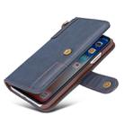 For iPhone XR Cowhide Texture Horizontal Flip Leather Case with Holder & Card Slots & Wallet & Lanyard(Blue) - 8