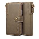 For iPhone XR Cowhide Texture Horizontal Flip Leather Case with Holder & Card Slots & Wallet & Lanyard(Coffe) - 2