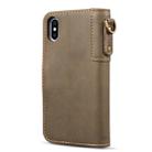 For iPhone XR Cowhide Texture Horizontal Flip Leather Case with Holder & Card Slots & Wallet & Lanyard(Coffe) - 4