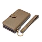 For iPhone XR Cowhide Texture Horizontal Flip Leather Case with Holder & Card Slots & Wallet & Lanyard(Coffe) - 5