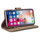 For iPhone XR Cowhide Texture Horizontal Flip Leather Case with Holder & Card Slots & Wallet & Lanyard(Coffe) - 7