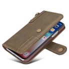 For iPhone XR Cowhide Texture Horizontal Flip Leather Case with Holder & Card Slots & Wallet & Lanyard(Coffe) - 8