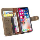 For iPhone XR Cowhide Texture Horizontal Flip Leather Case with Holder & Card Slots & Wallet & Lanyard(Coffe) - 9