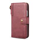 For iPhone XR Cowhide Texture Horizontal Flip Leather Case with Holder & Card Slots & Wallet & Lanyard(Red) - 3