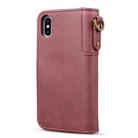 For iPhone XR Cowhide Texture Horizontal Flip Leather Case with Holder & Card Slots & Wallet & Lanyard(Red) - 4