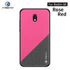For Xiaomi RedMi 8A PINWUYO Rong Series  Shockproof PC + TPU+ Chemical Fiber Cloth Protective Cover(Red) - 1