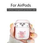 For Apple AirPods 1 / 2 Fashion Transparent Silicone TPU Bluetooth Earphone Protective Case(Pink Elephant) - 4