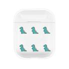 For Apple AirPods 1 / 2 Fashion Transparent Silicone TPU Bluetooth Earphone Protective Case(Mini Dinosaur) - 1