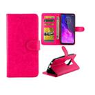 For Motorola Moto One Zoom/One Pro Crazy Horse Texture Horizontal Flip Leather Case with Holder & Card Slots & Wallet & Photo Frame(Magenta) - 1