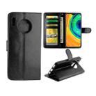 For Huawei Mate 30 Crazy Horse Texture Horizontal Flip Leather Case with Holder & Card Slots & Wallet & Photo Frame(black) - 1