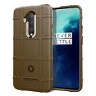 For OnePlus 7T Pro Full Coverage Shockproof TPU Case(Brown) - 1