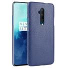 For OnePlus 7T Pro  Shockproof Crocodile Texture PC + PU Case(Blue) - 1