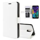 For LG K30 2019/X2 (2019) Texture Single Fold Horizontal Flip Leather Case with Holder & Card Slots & Wallet(White) - 1
