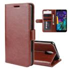 For LG K30 2019/X2 (2019) Texture Single Fold Horizontal Flip Leather Case with Holder & Card Slots & Wallet(Brown) - 1