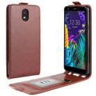 For LG K30 2019 / X2 2019 Crazy Horse Vertical Flip Leather Protective Case(Brown) - 1