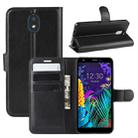 For LG K30 2019/X2 2019 Litchi Texture Horizontal Flip Leather Case with Wallet & Holder & Card Slots(Black) - 1