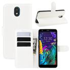 For LG K30 2019/X2 2019 Litchi Texture Horizontal Flip Leather Case with Wallet & Holder & Card Slots(White) - 1