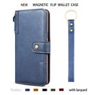 For Galaxy Note10 Cowhide Texture Horizontal Flip Leather Case with Holder & Card Slots & Wallet & Lanyard(Blue) - 10
