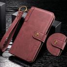 For Galaxy Note10 Cowhide Texture Horizontal Flip Leather Case with Holder & Card Slots & Wallet & Lanyard(Red) - 2