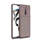 For OPPO Reno  Ace Beetle Series Carbon Fiber Texture Shockproof TPU Case(Brown) - 1