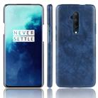 For OnePlus 7T Pro Shockproof Litchi Texture PC + PU Case(Blue) - 1