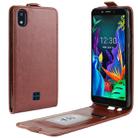 For LG K20 (2019) Crazy Horse Vertical Flip Leather Protective Case(Brown) - 1