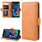 For LG K20 (2019) Wallet Stand Leather Cell Phone Case with Wallet & Holder & Card Slots(Yellow) - 1