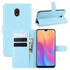 For Xiaomi Redmi 8A Litchi Texture Horizontal Flip Leather Case with Wallet & Holder & Card Slots(Blue) - 1
