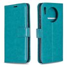 For Huawei Mate 30 Crazy Horse Texture Horizontal Flip Leather Case with Holder & Card Slots & Wallet & Photo Frame(Blue) - 1