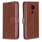 For Huawei Mate 30 Lite Crazy Horse Texture Horizontal Flip Leather Case with Holder & Card Slots & Wallet & Photo Frame(Brown) - 1