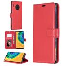 For Huawei Mate 30 Pro Crazy Horse Texture Horizontal Flip Leather Case with Holder & Card Slots & Wallet & Photo Frame(Red) - 1