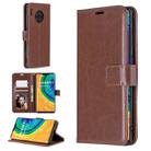 For Huawei Mate 30 Pro Crazy Horse Texture Horizontal Flip Leather Case with Holder & Card Slots & Wallet & Photo Frame(Brown) - 1