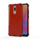 For Redmi 8 Shockproof Honeycomb PC + TPU Case(Red) - 1