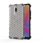 For Redmi 8 Shockproof Honeycomb PC + TPU Case(White) - 1