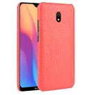 For Xiaomi Redmi 8A  Shockproof Crocodile Texture PC + PU Case(Red) - 1