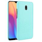 For Xiaomi Redmi 8A  Shockproof Crocodile Texture PC + PU Case(Light Green) - 1