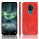 For Nokia 7.2 / 6.2 Shockproof Litchi Texture PC + PU Case(Red) - 1