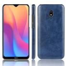 For Xiaomi Redmi 8A Shockproof Litchi Texture PC + PU Case(Blue) - 1