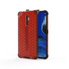 For Oppo Reno2 Z Shockproof Honeycomb PC + TPU Case(Red) - 1